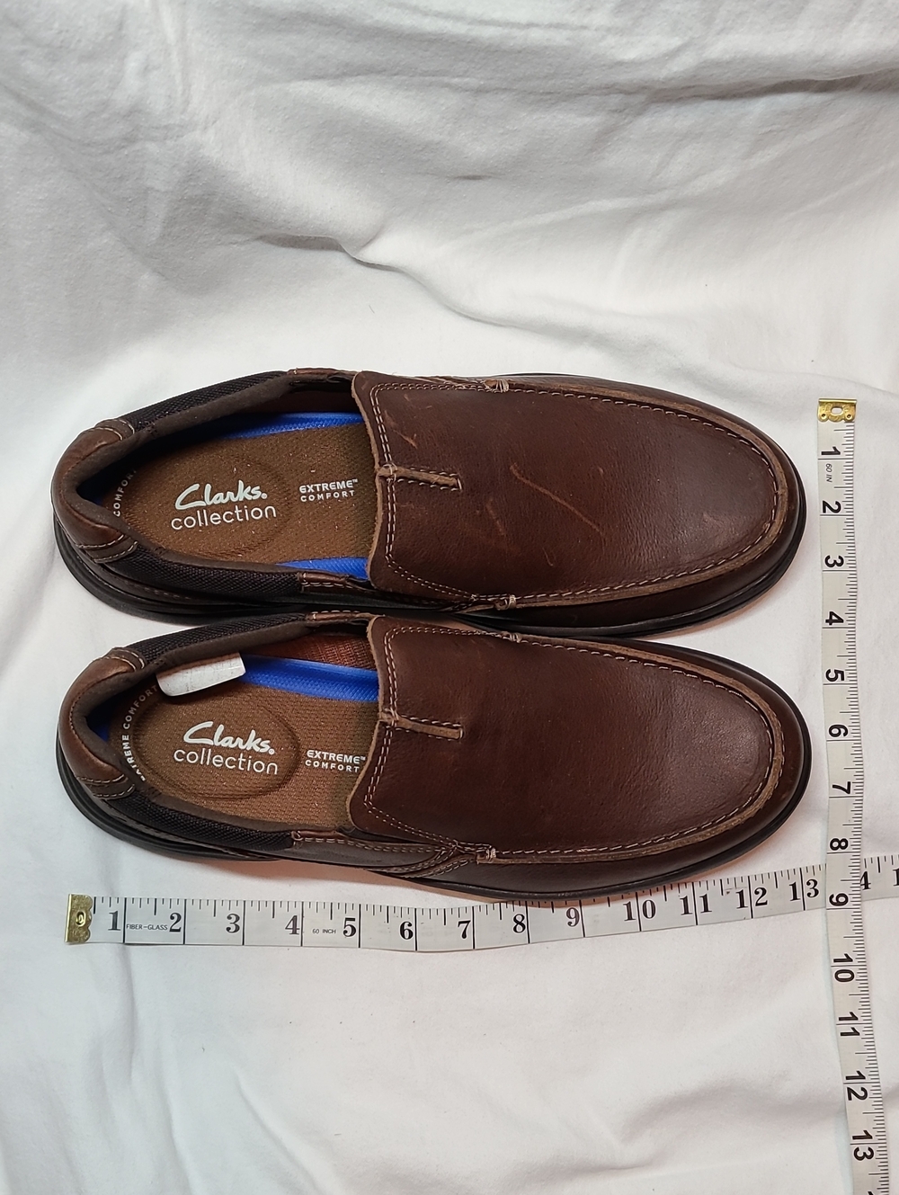 Clarks Extreme Comfort Bradley Free, Tan Slip on Size 10-1/2W Slip-On Loafer - Picture 16 of 16